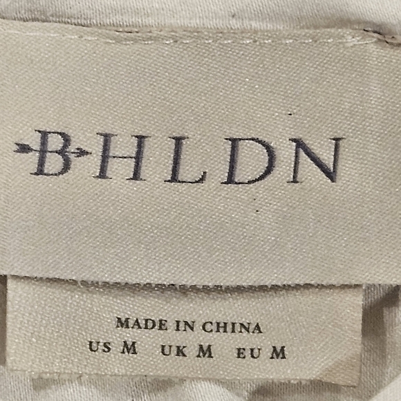 BHLDN SZ Med White Halter Helena Sleeveless Seamed Mini Lined Dress Zip Back - Picture 4 of 13